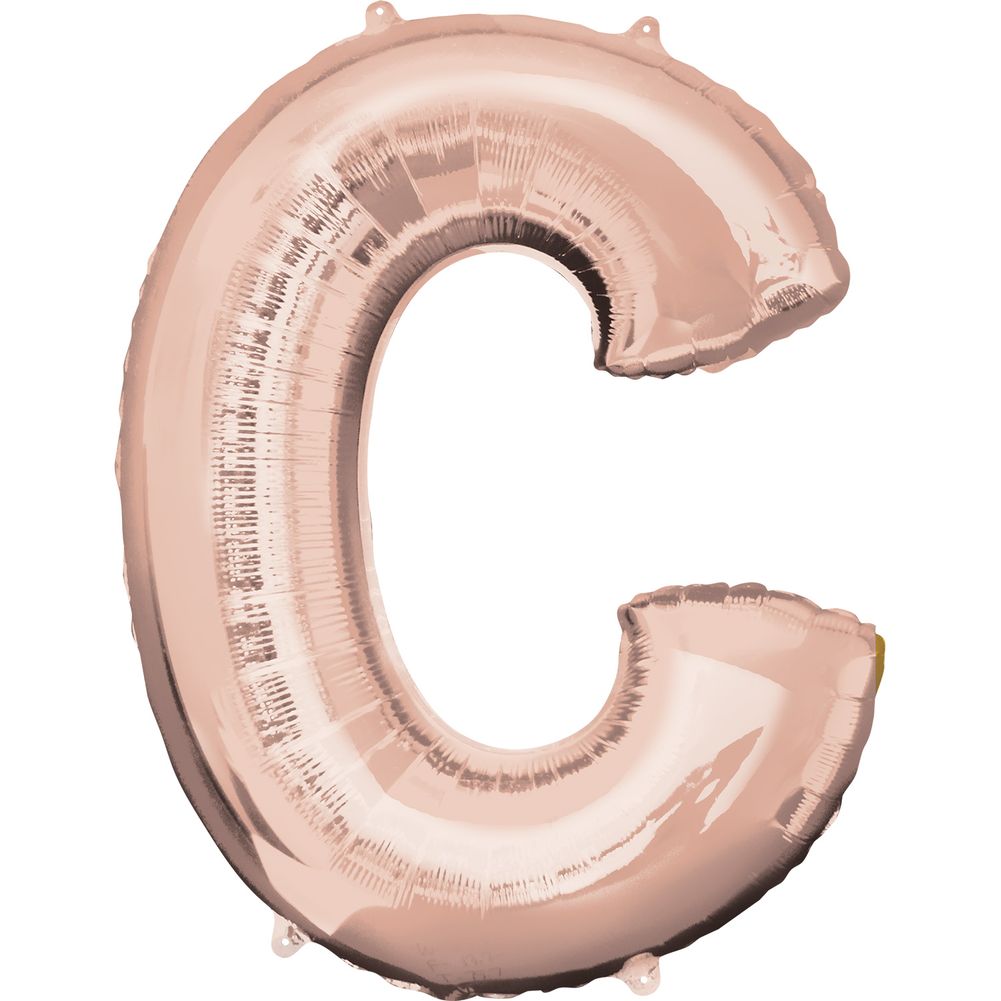 34" LETTER C ROSE GOLD
