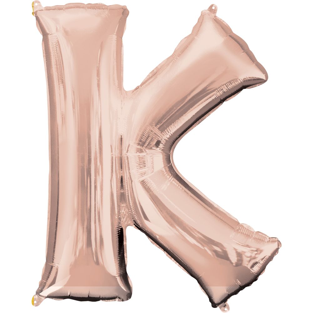 34" LETTER K ROSE GOLD