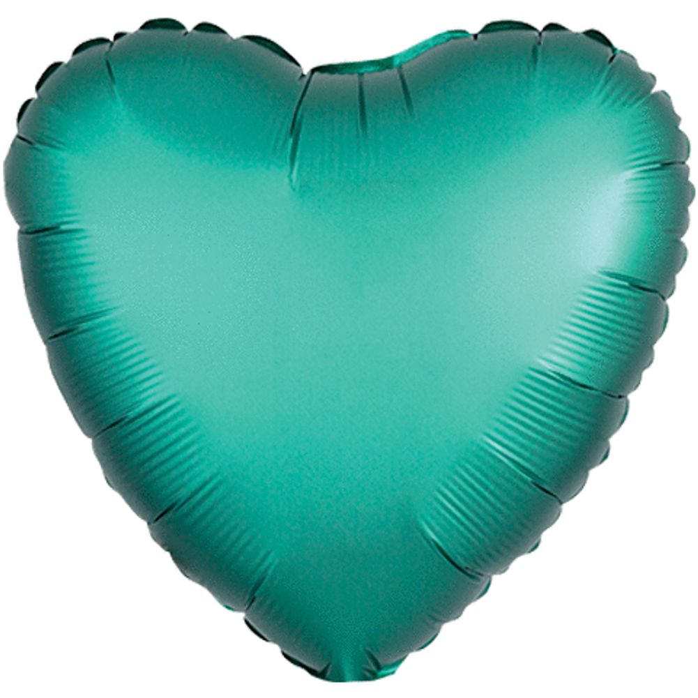 18" JADE HEART SATIN LUXE HX