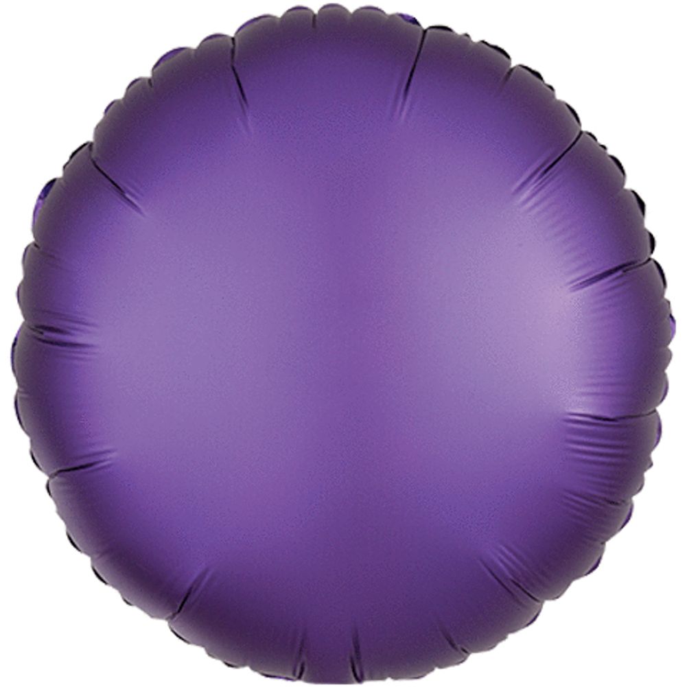 18" PURPLE ROYALE ROUND SATIN LUXE HX