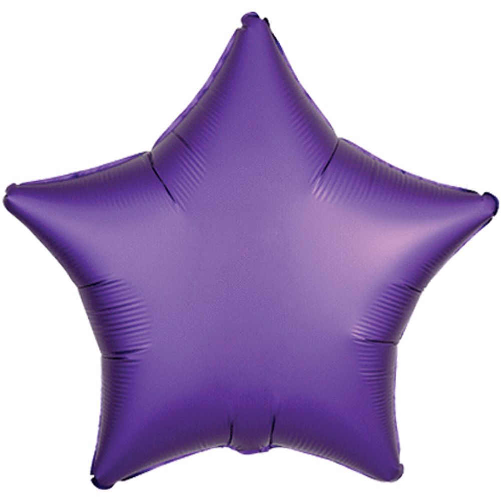 19" Purple Royale Star Satin Luxe