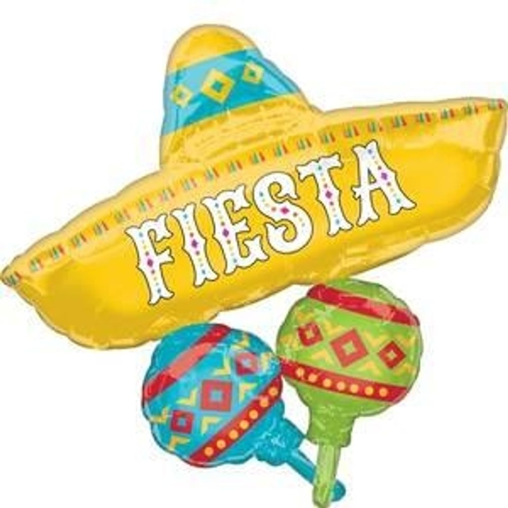 Fiesta Cluster Super Shape Foil Balloon