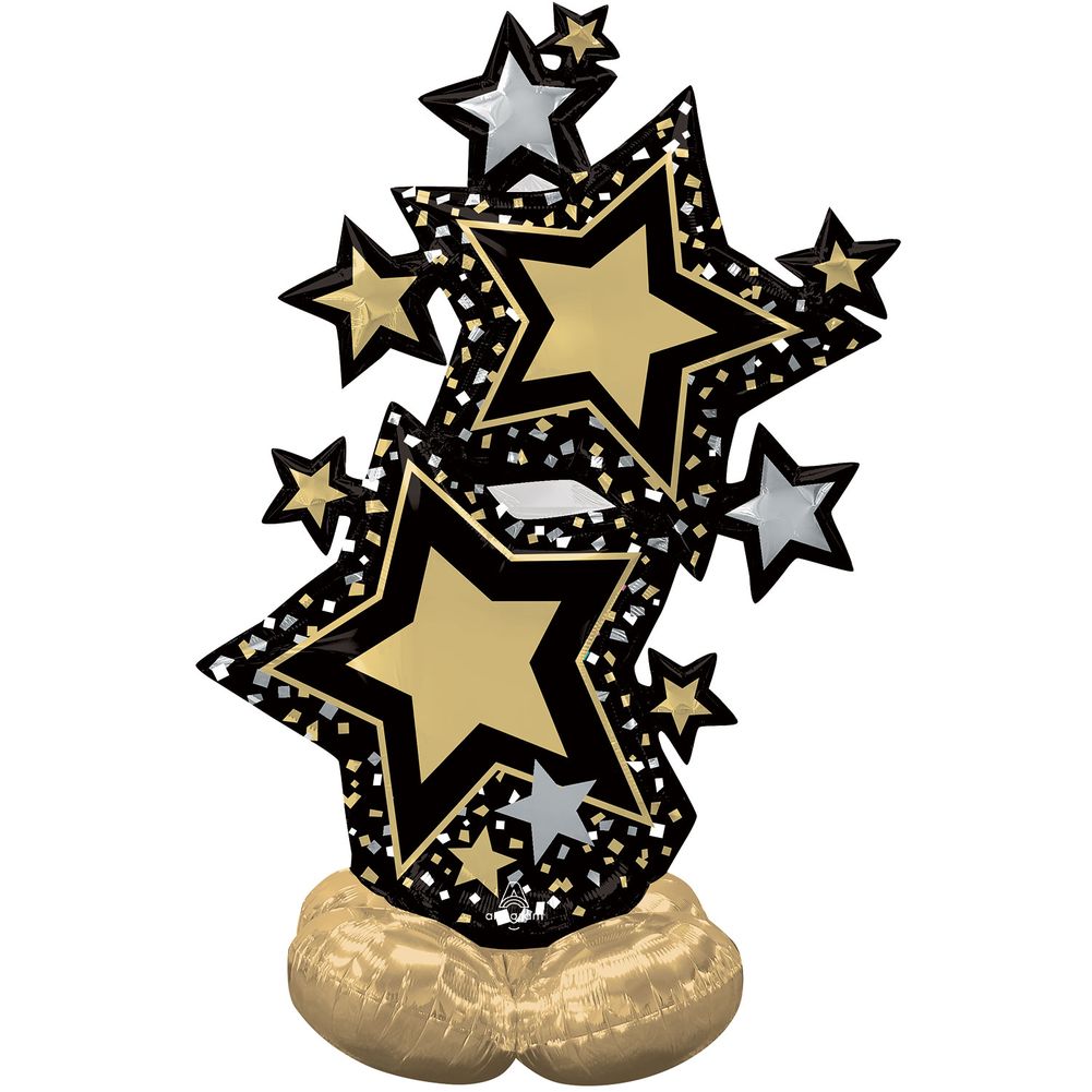 Star Cluster Black & Gold Airloonz