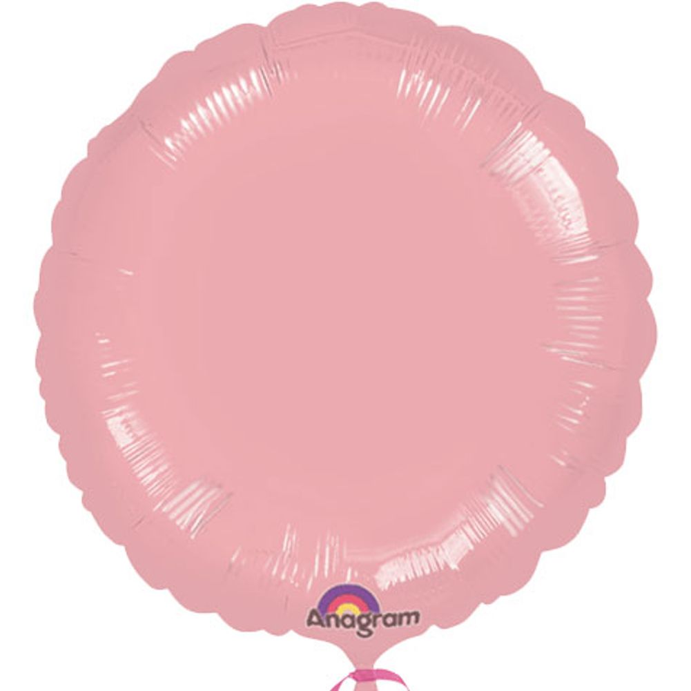 18" Pastel Pink Round Anagram Balloon (1 ct)