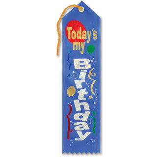 Today's My Birthday Award Ribbon