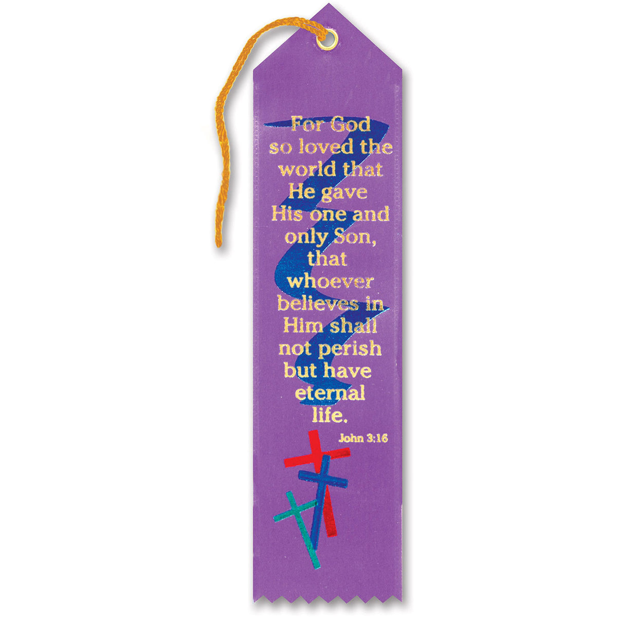 For God So Loved The World Inspirational Ribbon