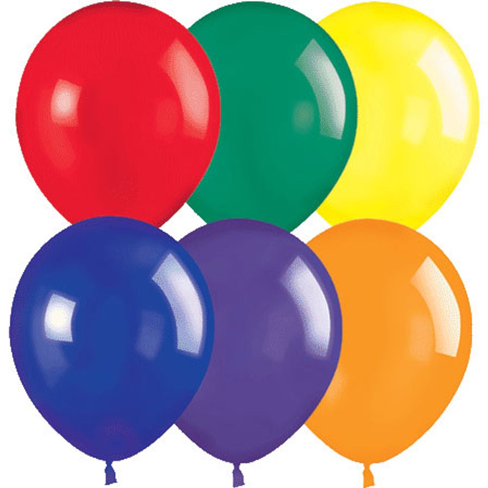 Sempertex 11" Crystal Assortment Latex Balloons (100ct)