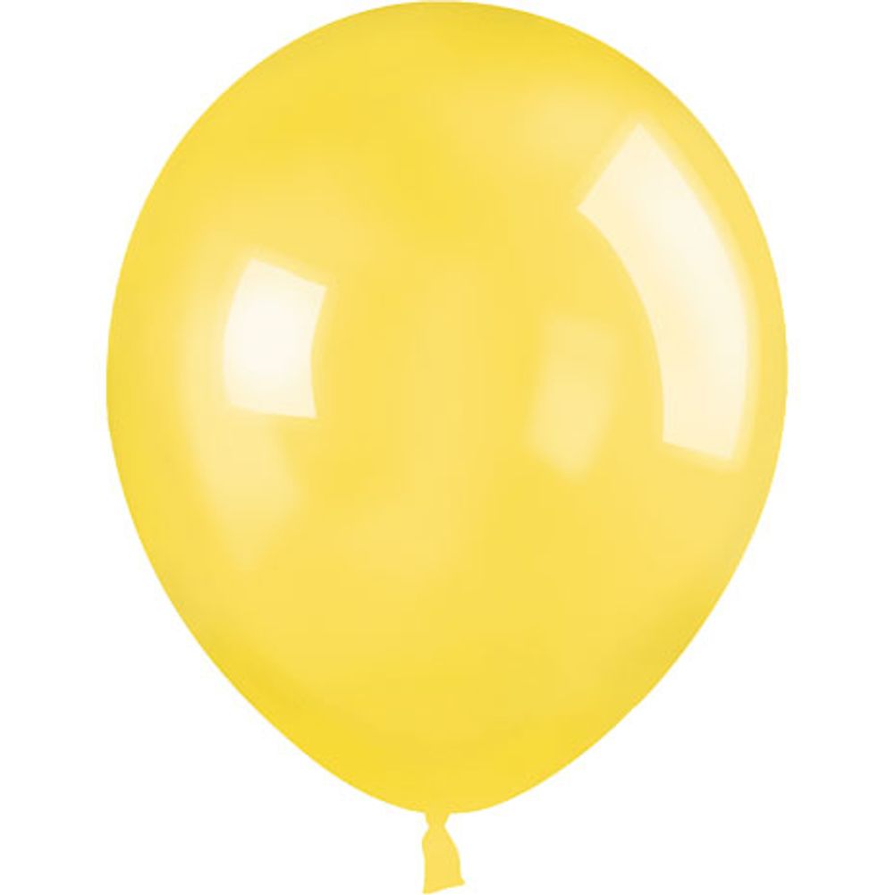 Sempertex 11" Crystal Yellow Latex Balloons (100ct)