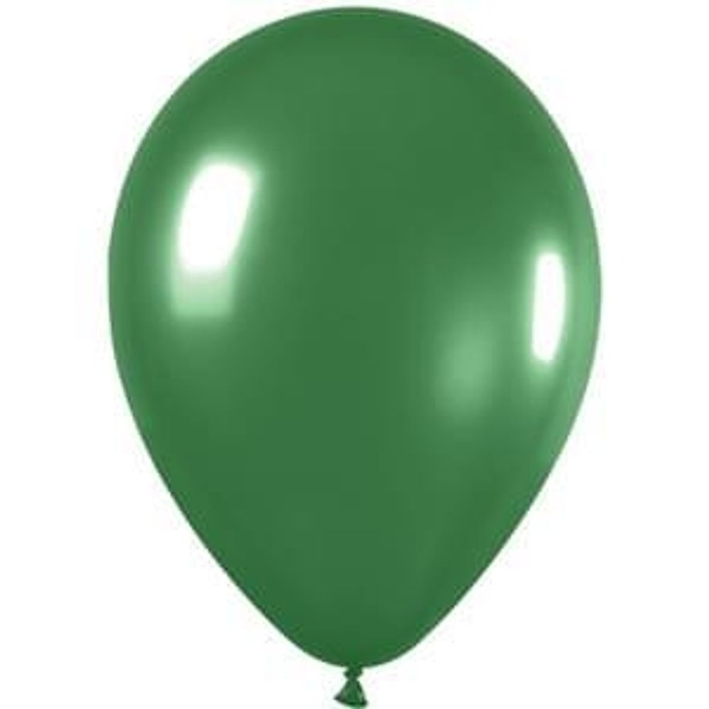 Sempertex 11" Metallic Green Latex Balloons (100ct)