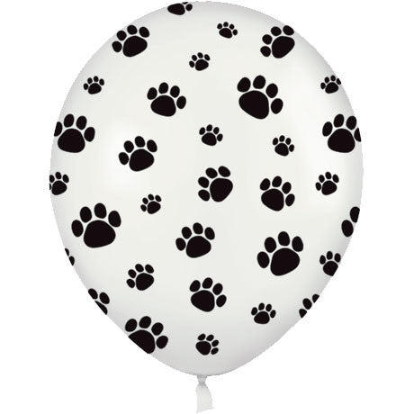 11" Paw Prints All Over Balloons (50 ct)