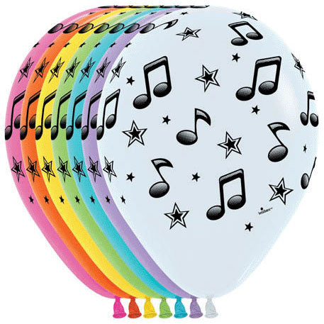 11" Music Notes All Over