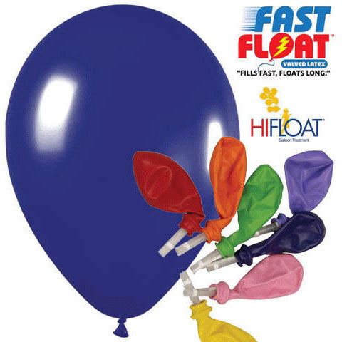 Sempertex 12" Fashion Royal Blue Fast Float Latex Balloons (25ct)