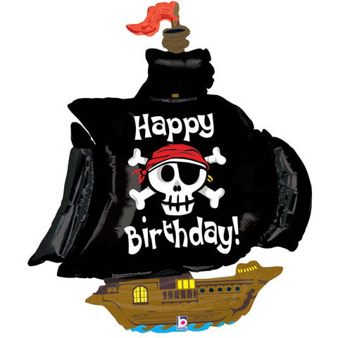 46" Pirate Ship Birthday Helium Shape