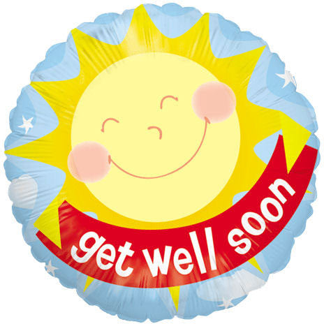 18" Sunshine Get Well Betallic