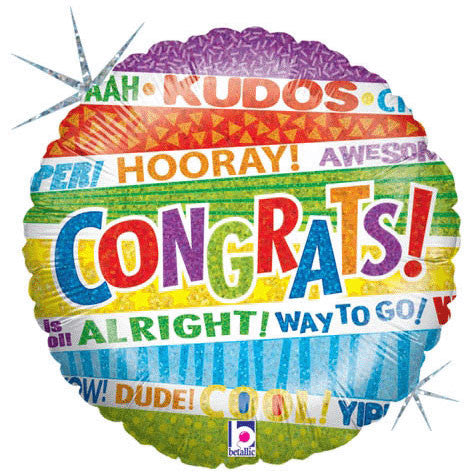 18" Lots O' Congrats Holographic