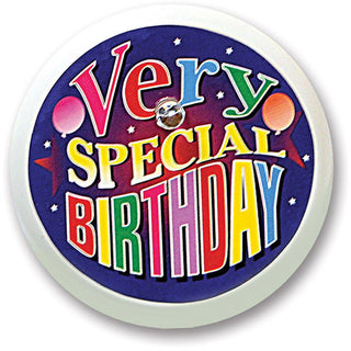 Very Special Birthday Blinking Button