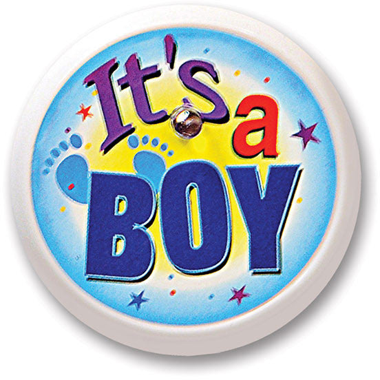 It's A Boy Blinking Button