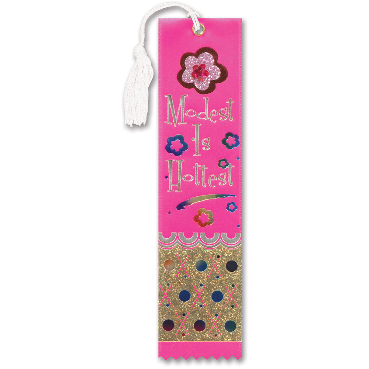 Modest Is Hottest Jeweled Bookmark Ribbon