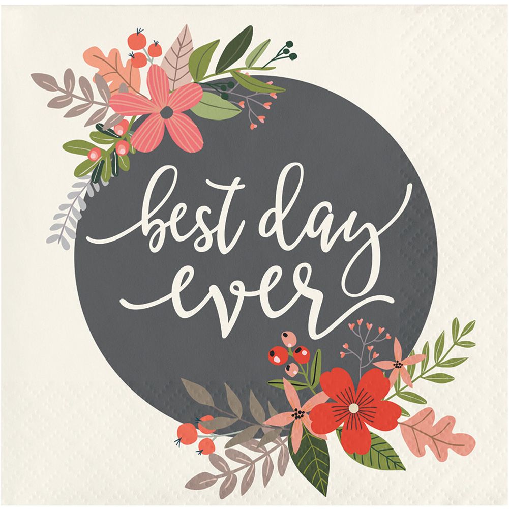 Best Day Ever Beverage Napkins (24 ct)