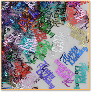 Fancy Happy Birthday Confetti