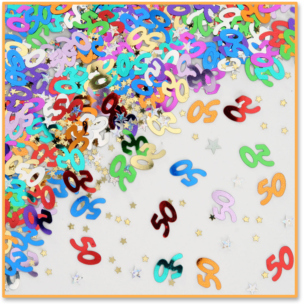 50 & Stars Confetti