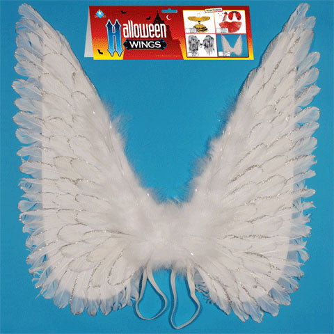 White Glitter Angel Wings