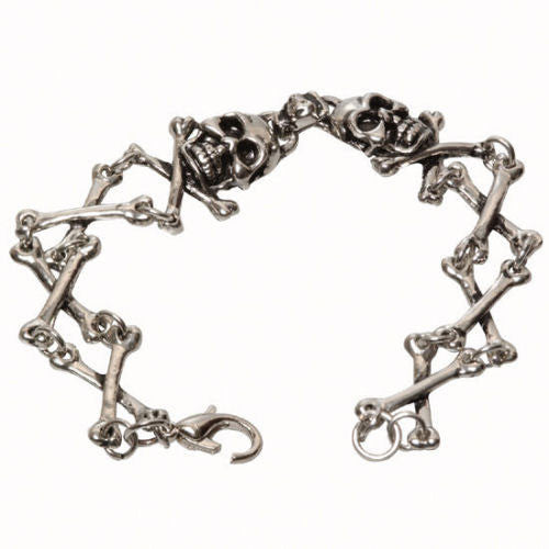 Skull and Bones Metal Bracelet (1 ct)