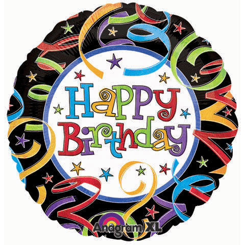 18" Let's Celebrate Birthday Flat