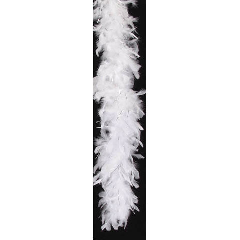 White/Silver Tinsel Boa 72"