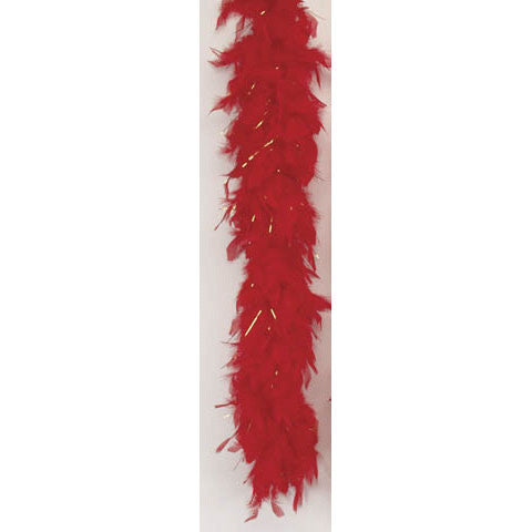 Red/Gold Tinsel Boa 72"
