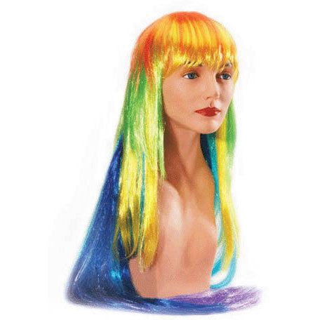 Long Straight Rainbow Wig