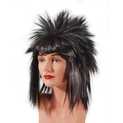 Black Punk Wig Long