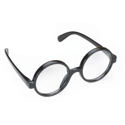Black Frame Round Wizard Glasses