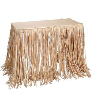 Natural Raffia Table Skirt
