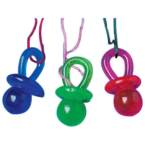 Plastic pacifier necklace hotsell