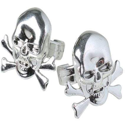 Metallic Skull Rings