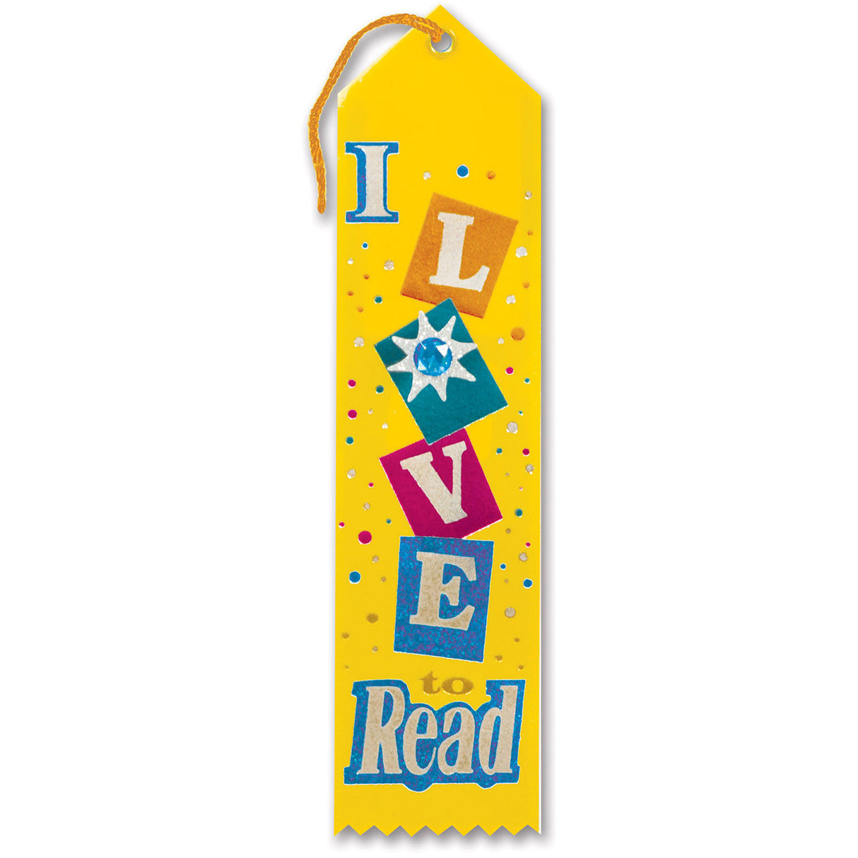 I Love To Read Jeweled Ribbon