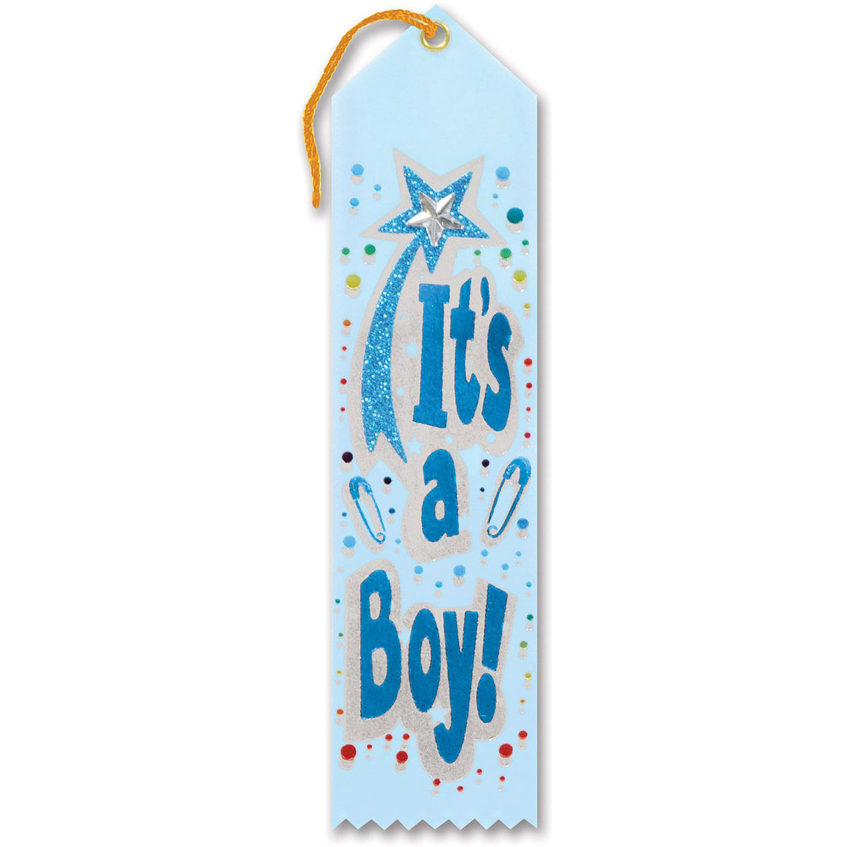 It's A Boy Jeweled Ribbon