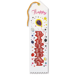 Happy Birthday Jeweled Ribbon