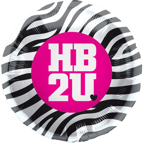 18" Hb2u Zebra