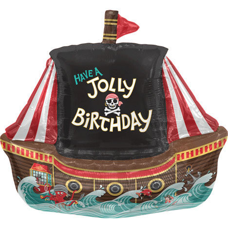 36" Jolly Pirate Ship Helium Shape