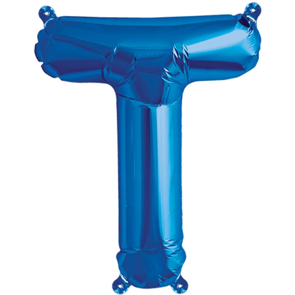 16" Letter T Blue