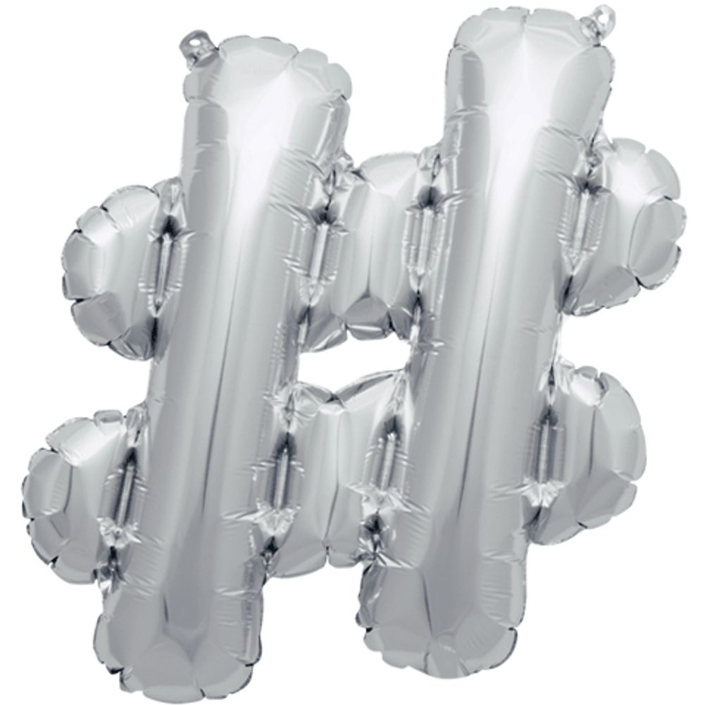 16" # Silver Foil Balloon