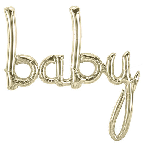 BABY SCRIPT WHITE GOLD