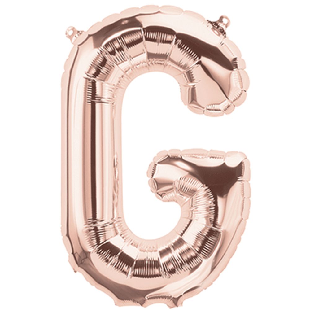 16" LETTER G ROSE GOLD