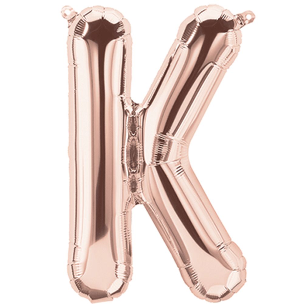 16" Letter K Rose Gold