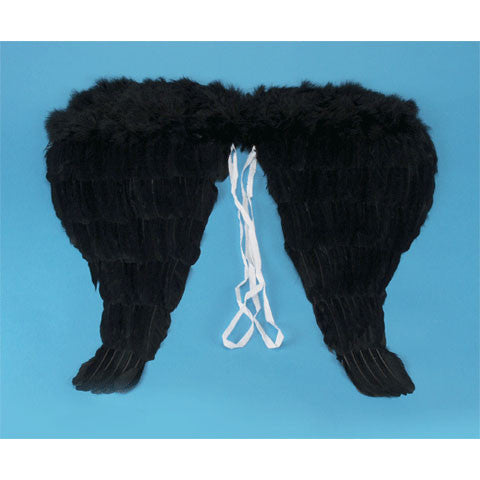 Angel Wings 24" Black Feather