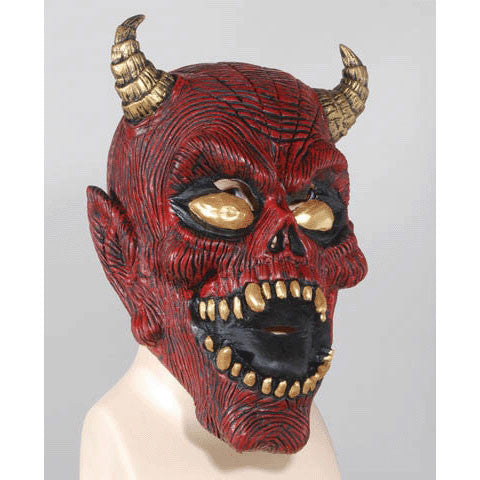 Loftus Red Devil with Horns Halloween Mask