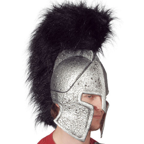 Roman Helmet With Black Plumage