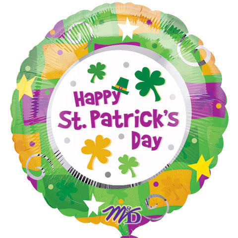 18" Happy St. Patrick's Day Foil Balloon
